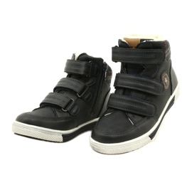 American Club Chaussures De Sport Hautes Avec Fourrure Américaine GC19 / 21 Bleu Marine 5