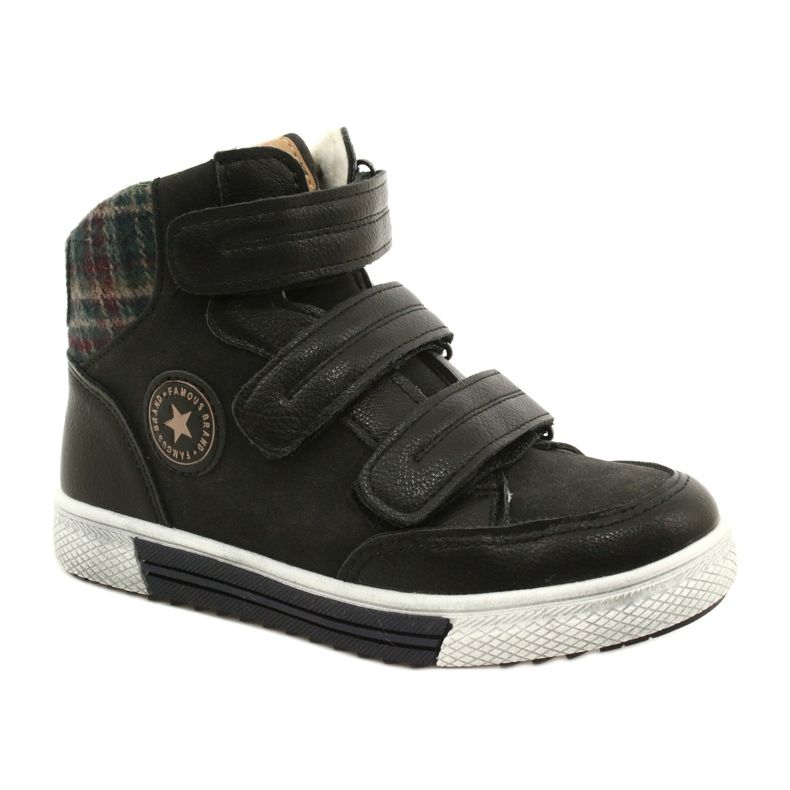 American Club Chaussures De Sport Hautes Avec Fourrure Américaine GC19 / 21 Noir 1