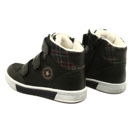 American Club Chaussures De Sport Hautes Avec Fourrure Américaine GC19 / 21 Noir le noir 4