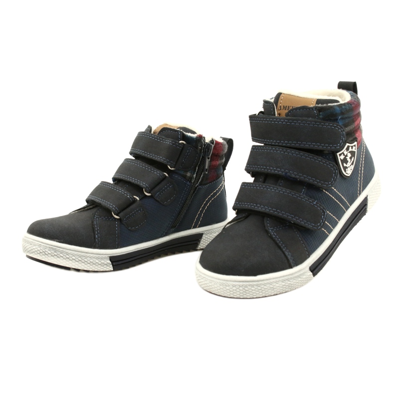 Chaussures de sport isolées avec fourrure American Club GC24 / 21 Navy Blue bleu 3