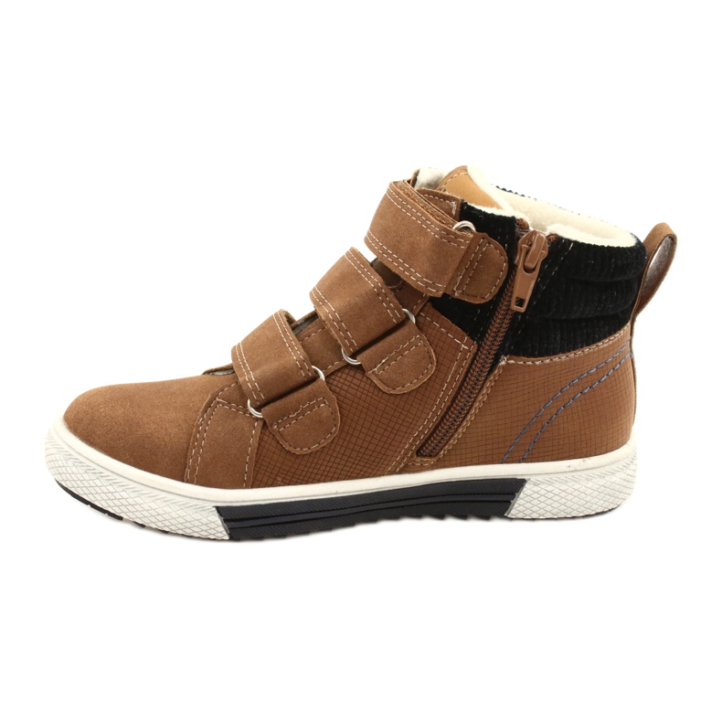 Chaussures de sport isolées avec fourrure American Club GC24 / 21 DK.Camel brun 2
