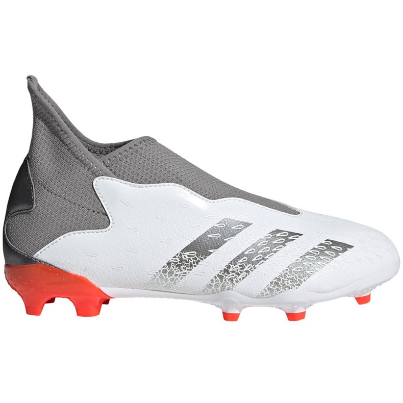 Chaussures de foot Adidas Predator Freak.3 Ll Fg Jr FY6297 multicolore blanche 1