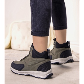 Chaussures de trekking vertes Big Star Ivanna noir 1