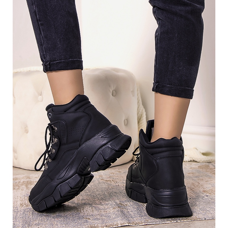 Baskets d'hiver Big Star Arellano noires le noir 1 Baskets d'hiver Big Star Arellano noires le noir 1