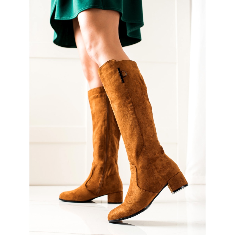TRENDI Bottes de chameau confortables brun 1