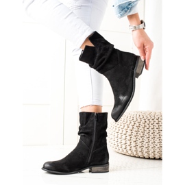 Evento Bottes de cowboy en daim le noir 2