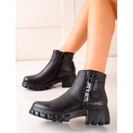 Goodin Bottes de travail avec fermeture éclair le noir 1
