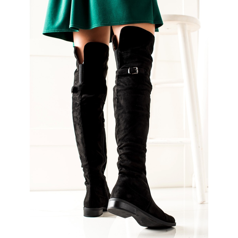 W. Potocki Bottes Avec Un Potocki Enroulable le noir 1