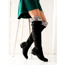 W. Potocki Bottes Avec Un Potocki Enroulable le noir 2