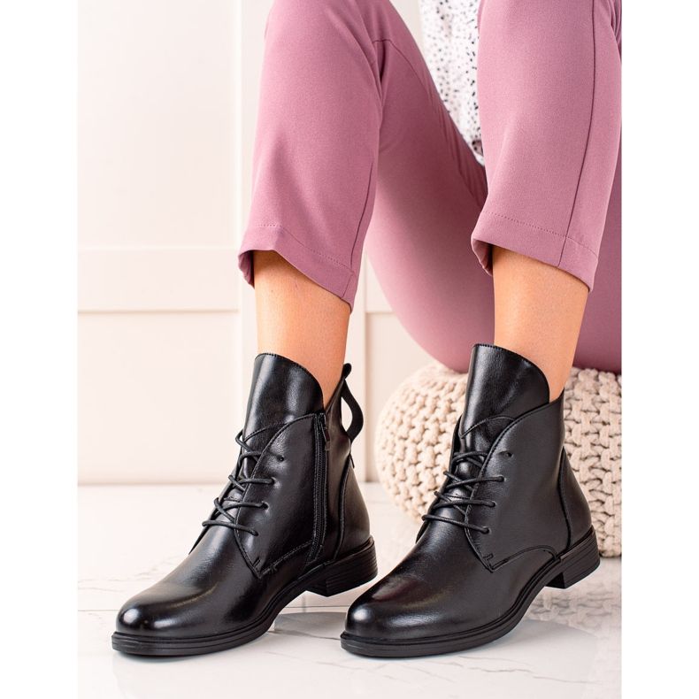 Bottes Classiques Noires de Sergio Leone le noir 1