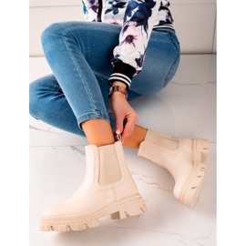 Seastar Bottes Chelsea à la mode sur la plate-forme beige 1 Seastar Bottes Chelsea à la mode sur la plate-forme beige 1