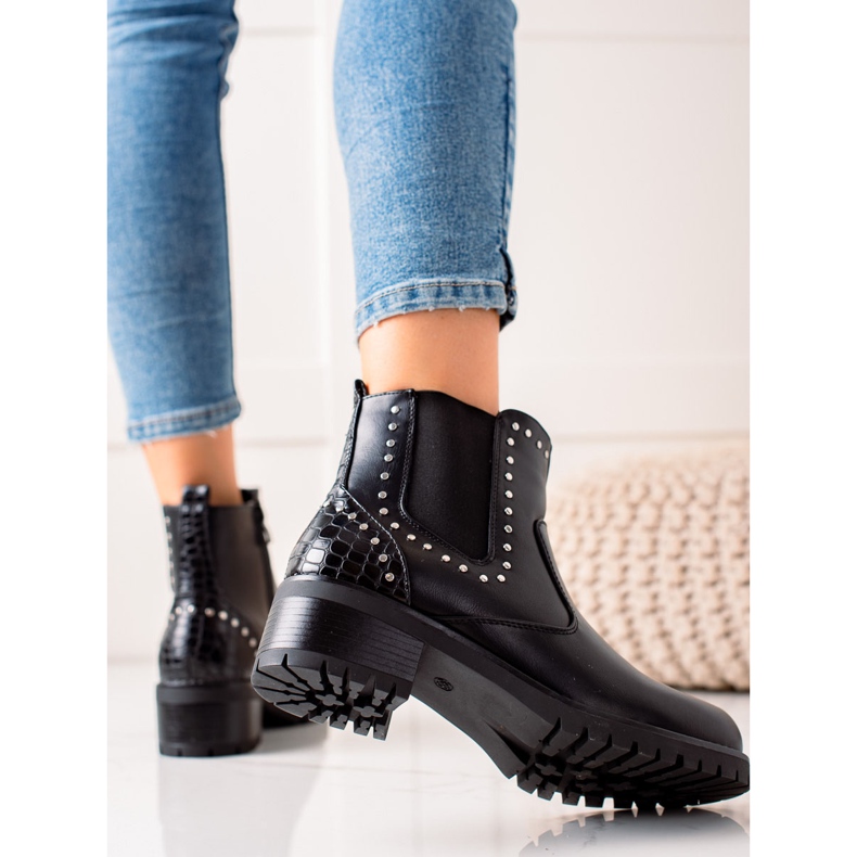 Anesia Paris Bottes noires confortables le noir 1 Anesia Paris Bottes noires confortables le noir 1