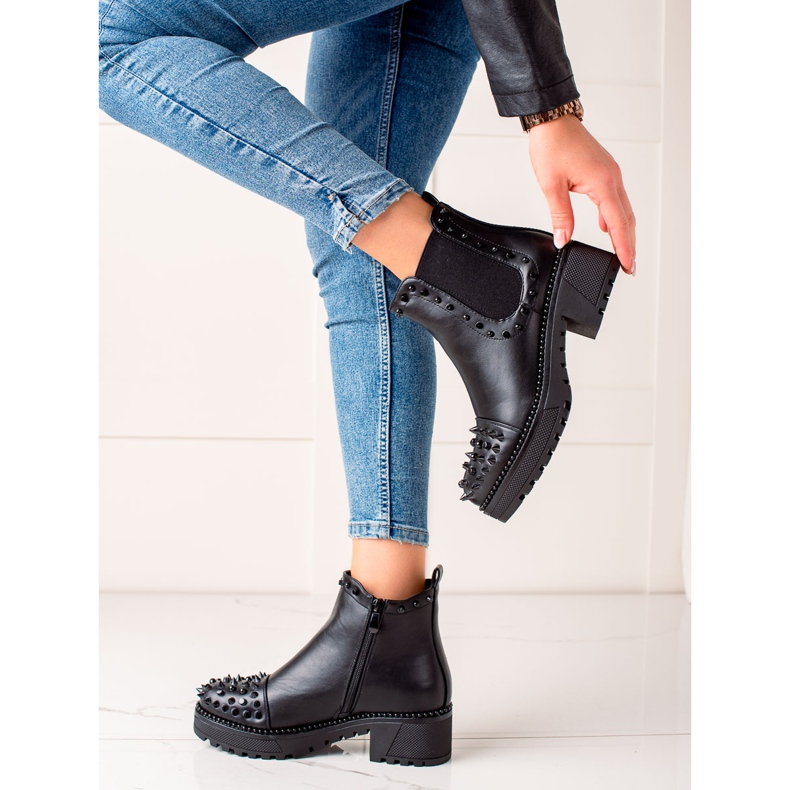 Melisa Bottes noires rock le noir 1