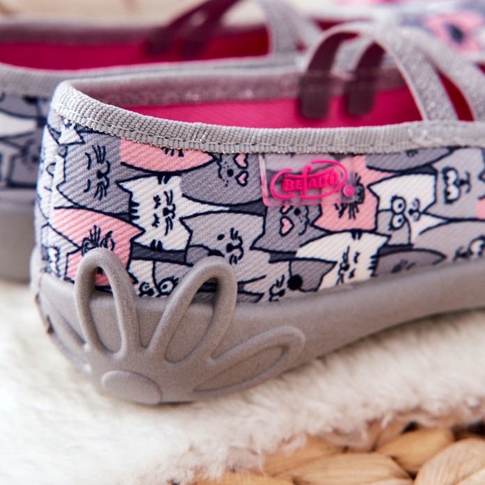 BEFADO S.A. Chaussons de Ballerine Befado Chats 116X297 Gris 1