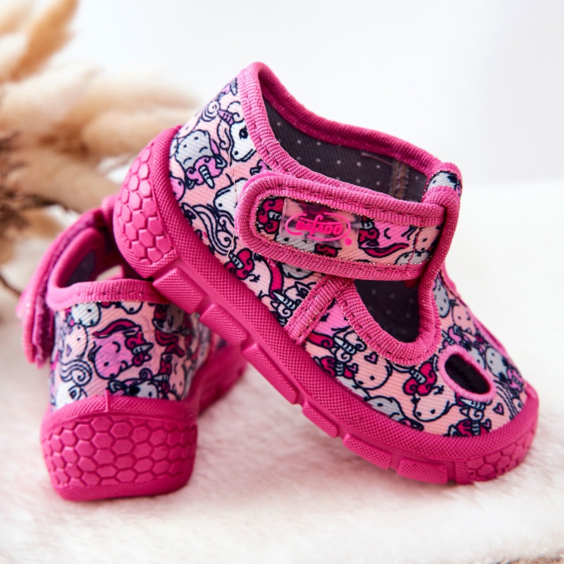 BEFADO S.A. Chaussons Befado Licornes 533P018 Rose 1