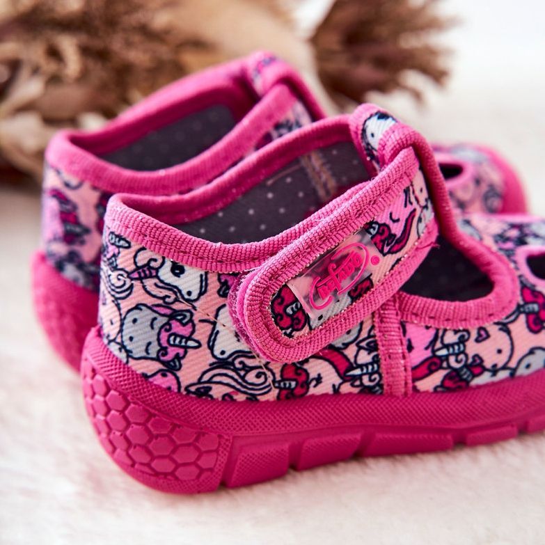BEFADO S.A. Chaussons Befado Licornes 533P018 Rose 2