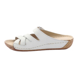Chaussures femme en cuir Gregors 647 blanc blanche 2 Chaussures femme en cuir Gregors 647 blanc blanche 2