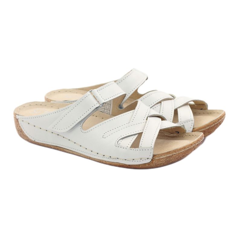 Chaussures femme en cuir Gregors 647 blanc blanche 4 Chaussures femme en cuir Gregors 647 blanc blanche 4