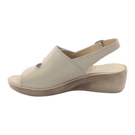 Sandales compensées femme Gregors 592 beige 2