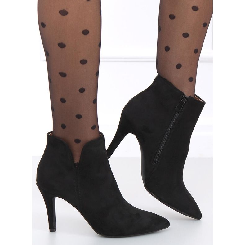 Bottes à talons hauts noires Malawi 1