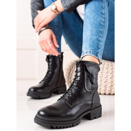 W. Potocki Bottines Potocki classiques à lacets le noir 2