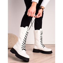 Seastar Bottes en cuir écologique blanches 1 Seastar Bottes en cuir écologique blanches 1