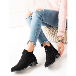 Camo Bottes chaudes avec fermeture éclair noir 1