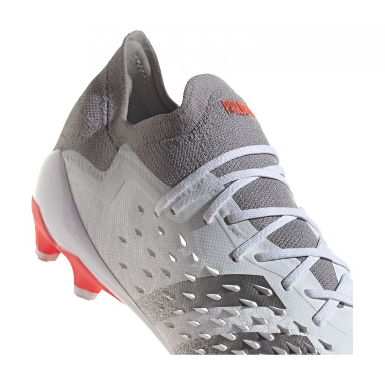 Chaussures de football Adidas Predator Freak.1 Low Ag M GZ2806 gris, blanc blanc 2