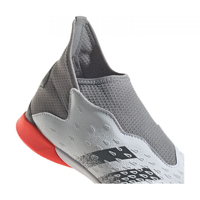 Chaussures de foot Adidas Predator Freak.3 Ll In Jr FY7867 gris, blanc blanc 2