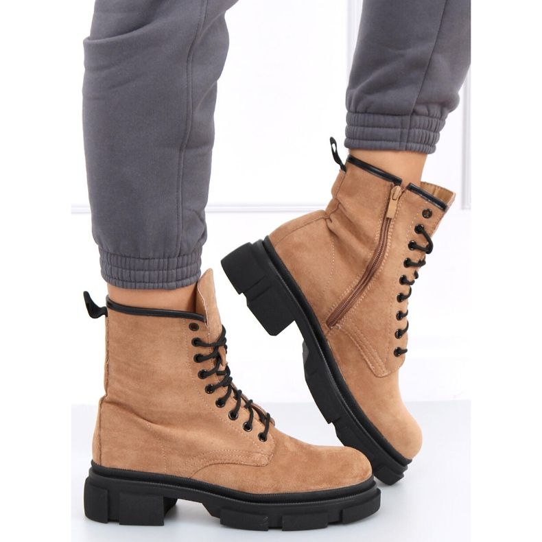 Dazy Khaki travailleurs suédés brun kaki 1