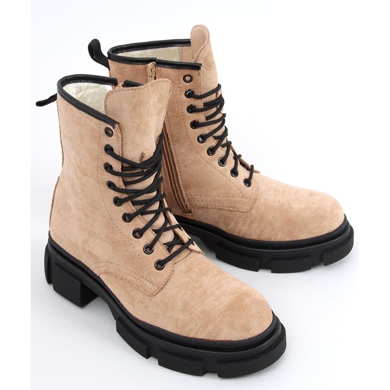 Dazy Travailleurs en daim beige 1