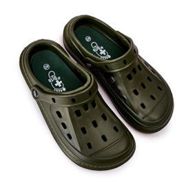 BEFADO S.A. Chaussons Homme Kroks Befado 154M004 Kaki vert 1 BEFADO S.A. Chaussons Homme Kroks Befado 154M004 Kaki vert 1