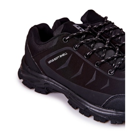 PE1 Chaussures de sport pour hommes nouées noires Ginorney 1