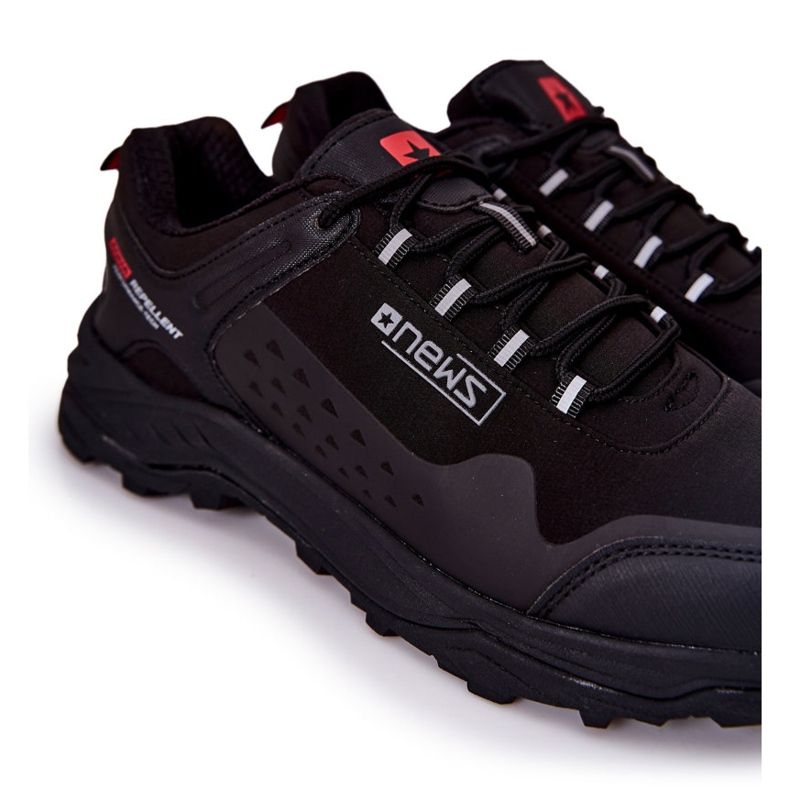PE1 Chaussures De Sport Pour Hommes Attachées Noir Grenberd 1