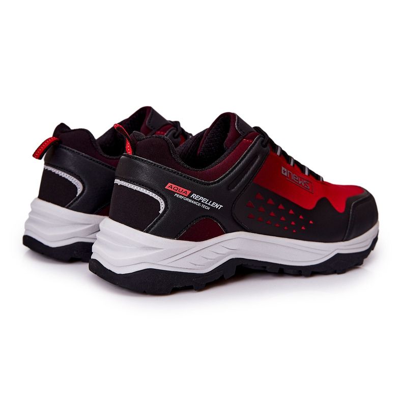 PE1 Chaussures De Sport Pour Hommes Attachées Rouge Grenberd noir 1