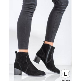 Filippo Bottines à talons en cuir le noir 3