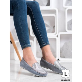 Filippo Mocassins en cuir bleu 1