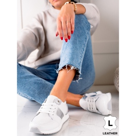 Baskets en cuir blanches VINCEZA 2