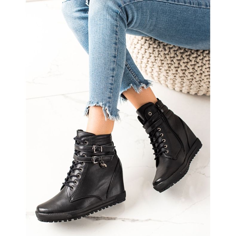 Goodin Bottines à lacets noir 2