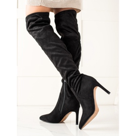 Evento Cuissardes sexy sur un talon haut noir 2