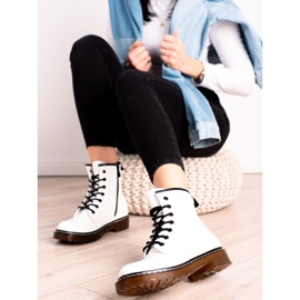Lucky Shoes Trappeurs blancs confortables 1
