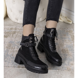 Bottes noires femme Canales 1