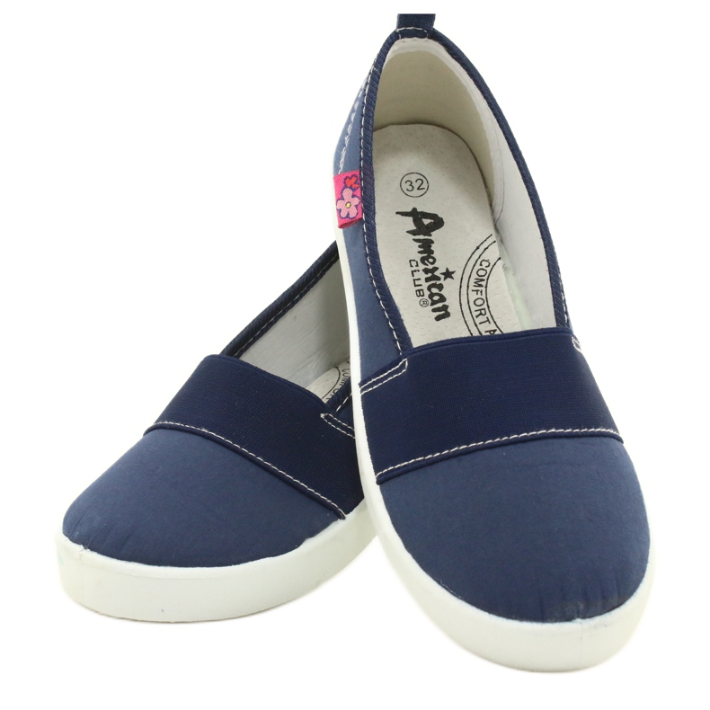 American Club Chaussures sneakers American TEN6 bleu marine 4