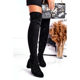 Bottines femme Sergio Leone lycra noir KZ281 2