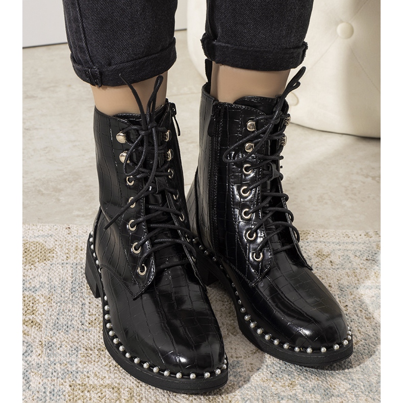 Bottines isolées noires pour femme de Nancy le noir 1
