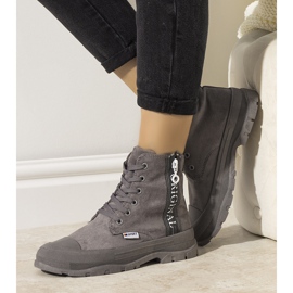 Bottes chaudes femme grises Goris 1