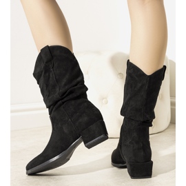 Bottes de cowboy noires Francis 1
