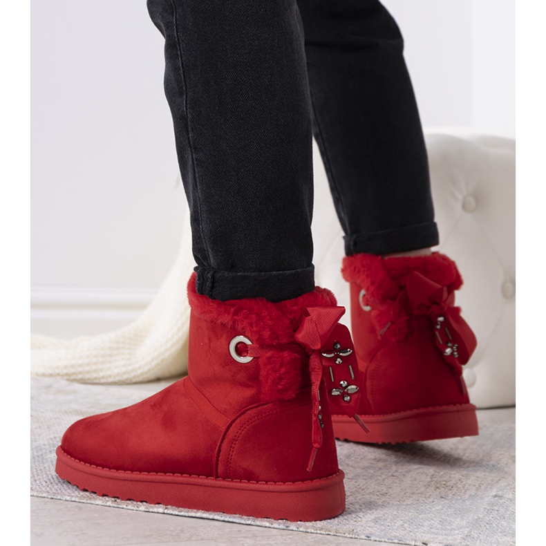 Bottes de neige isolées rouges Hamilton 1