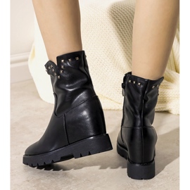 Bottines noires pour femmes sur le coin Carmen le noir 2
