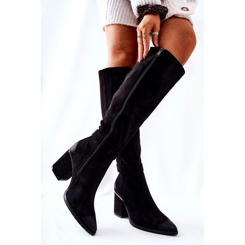POTOCKI Bottines En Daim On A Bar Black Corises noir 2